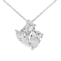 Lab Grown Diamond Fashion Pendants 14KT White Gold