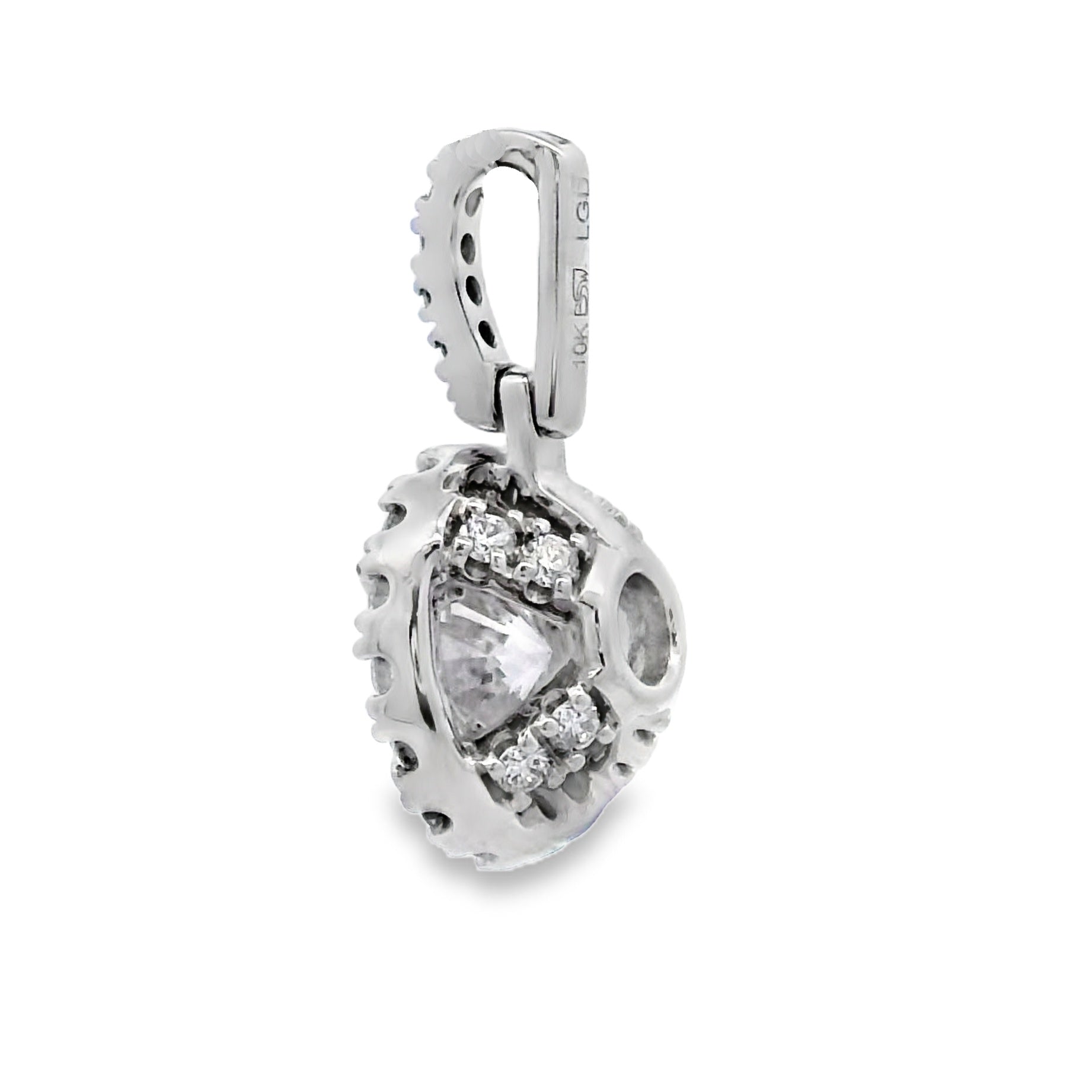 Lab Grown Diamond Fashion Pendants 10KT White Gold