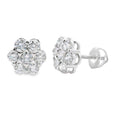 1.87ct Lab Grown Diamond Earrings Sterling Silver