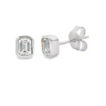 .50ct Lab Grown Diamond Stud Earrings Sterling Silver