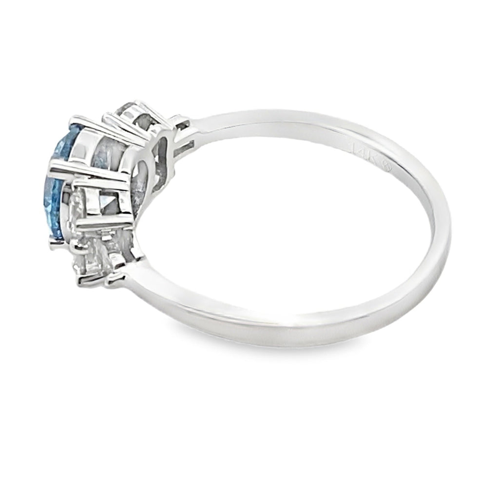 1.85ct Lab Grown Diamond Eng Only 14KT White Gold