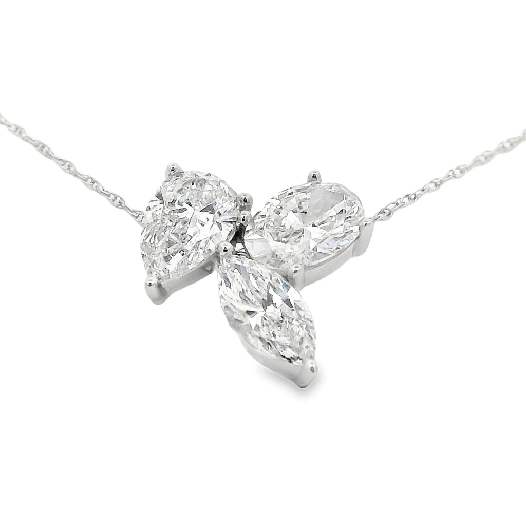 Lab Grown Diamond Fashion Pendants 14KT White Gold