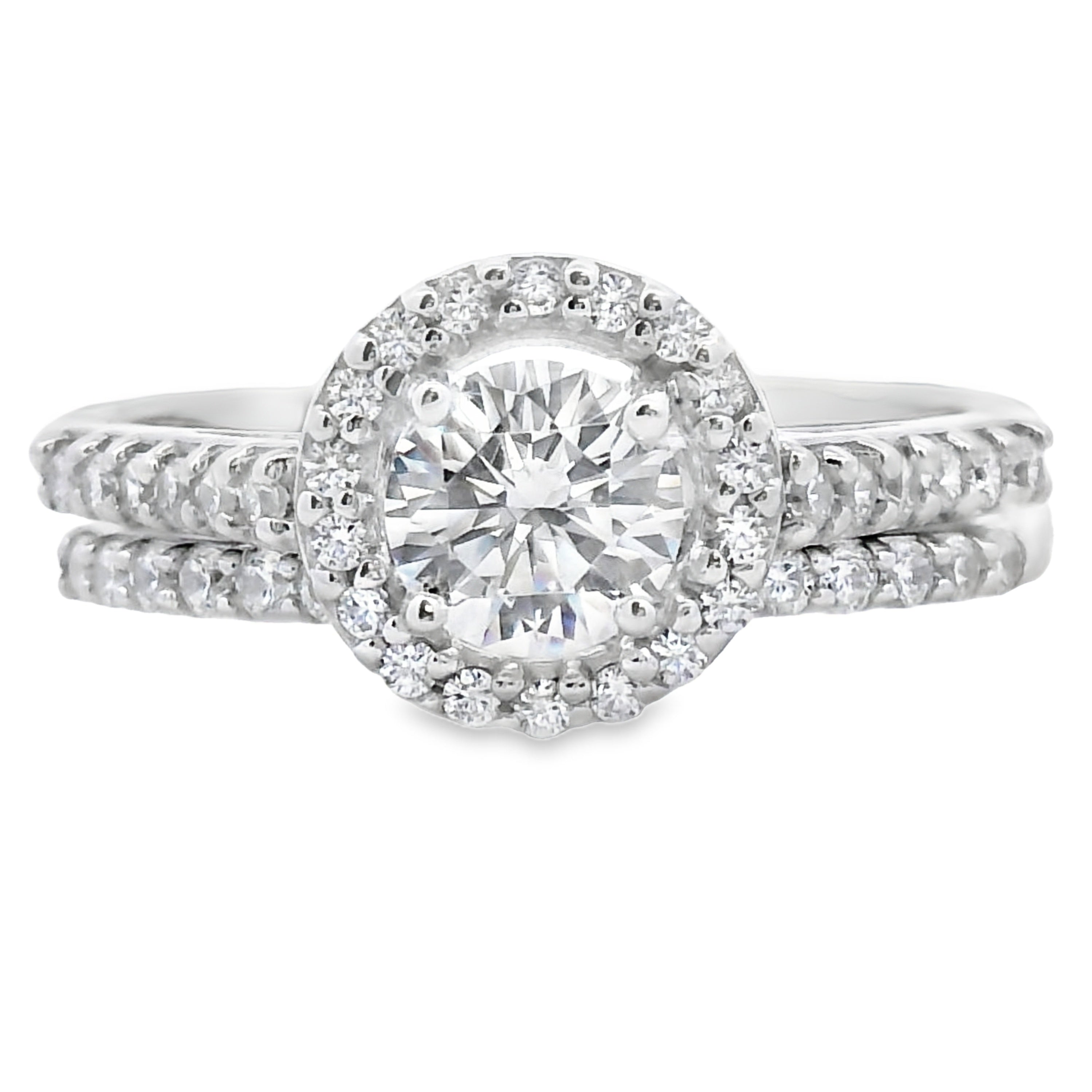 Cubic Zirconia CZ SS Bridal Sterling Silver