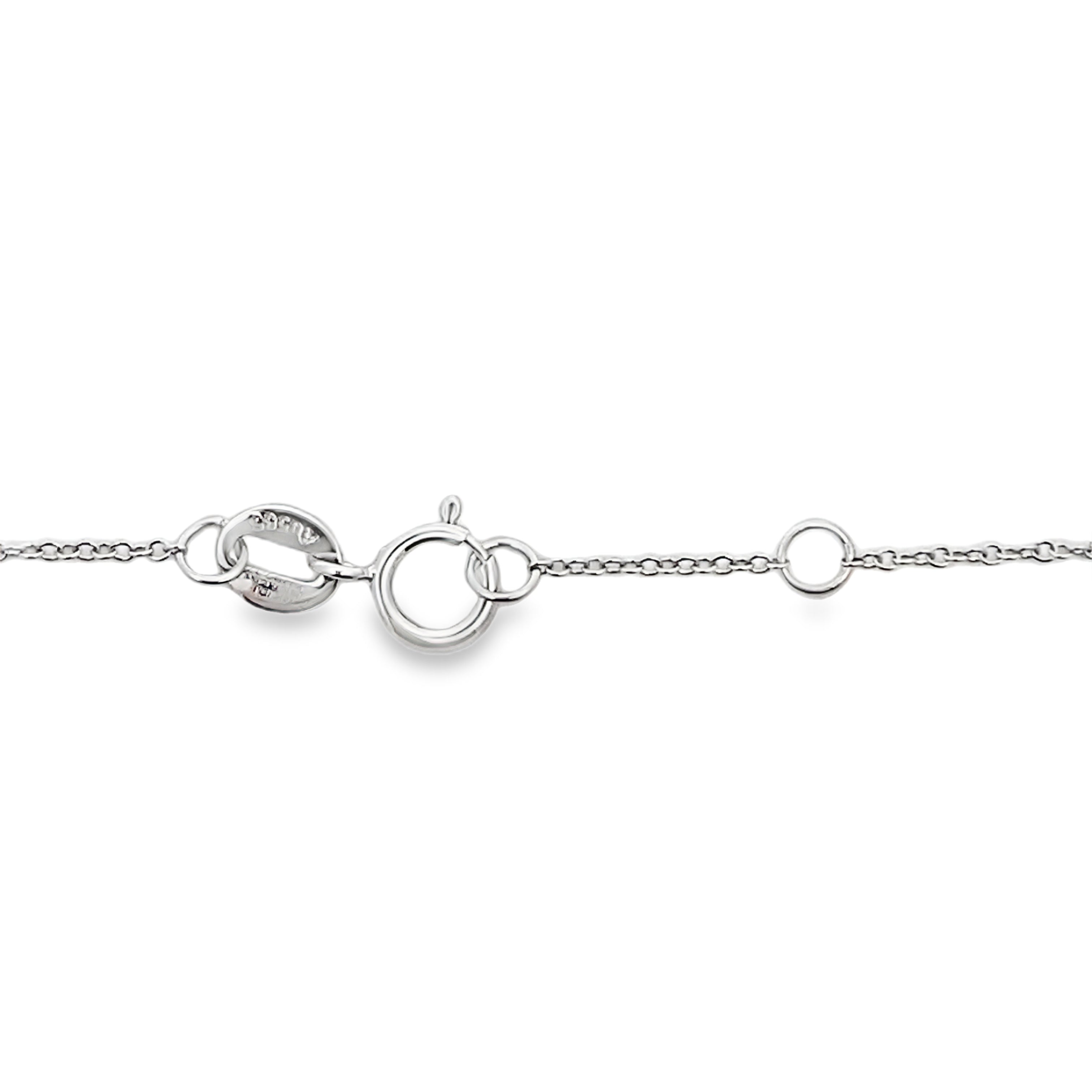 .25ct Ruby Diamond Bracelet 14KT White Gold