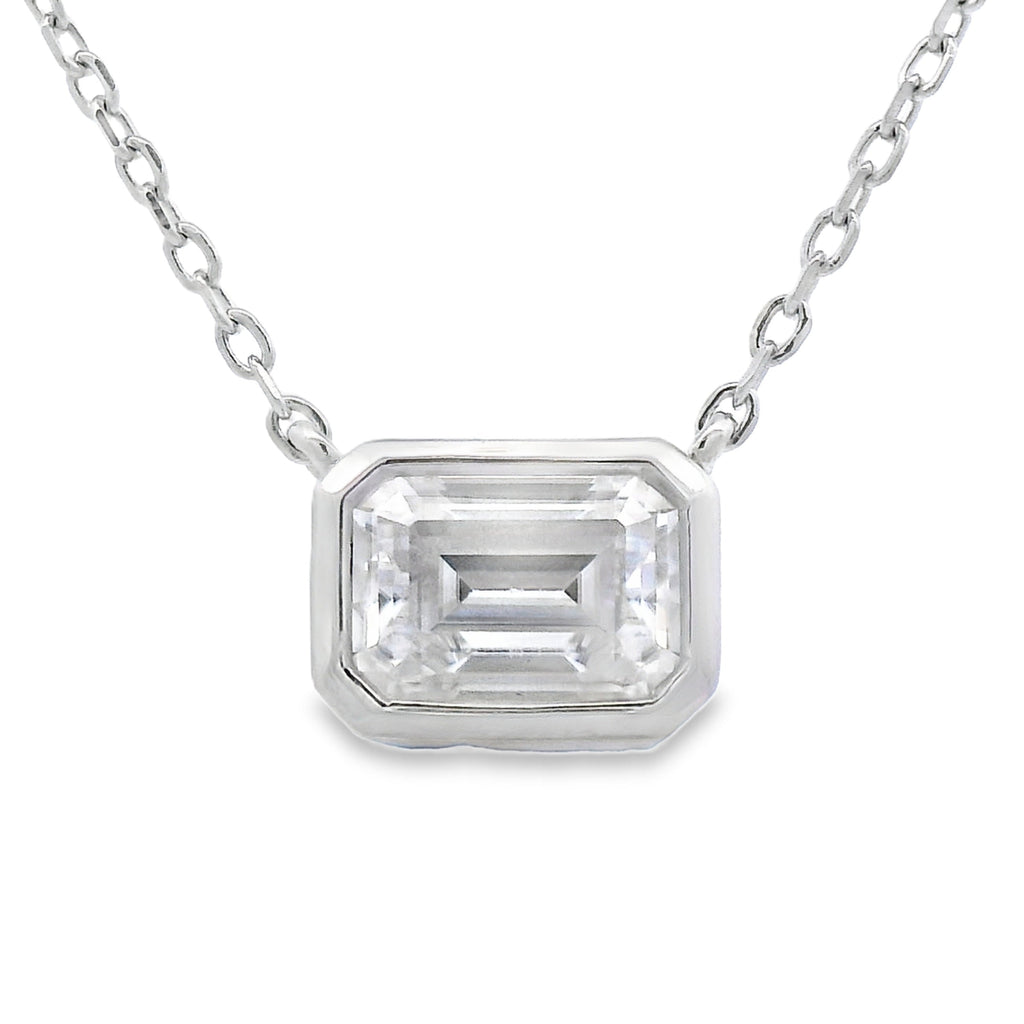 .85ct Moissanite Pendant Sterling Silver