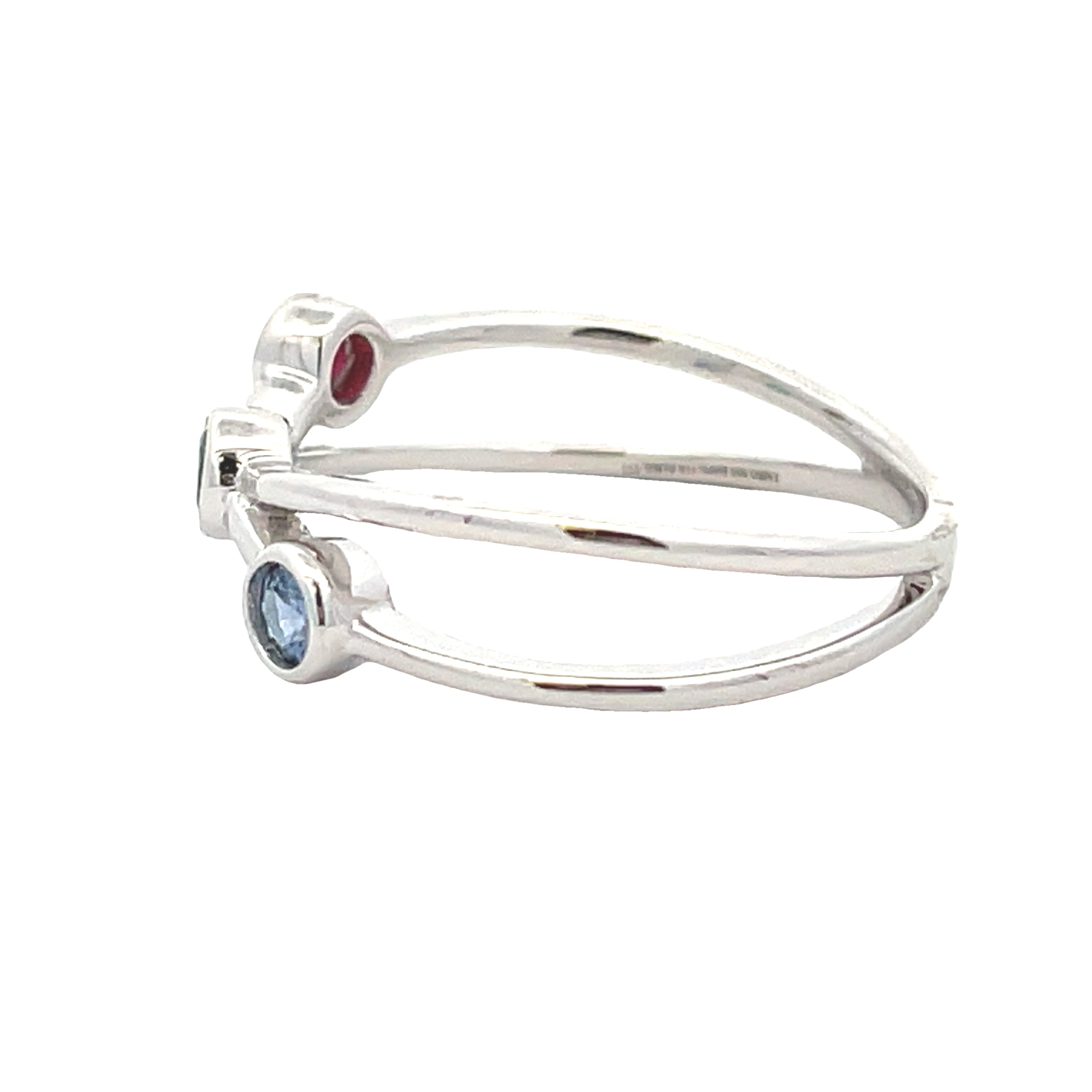 .31ct Sapphire Ruby Ring 14KT White Gold