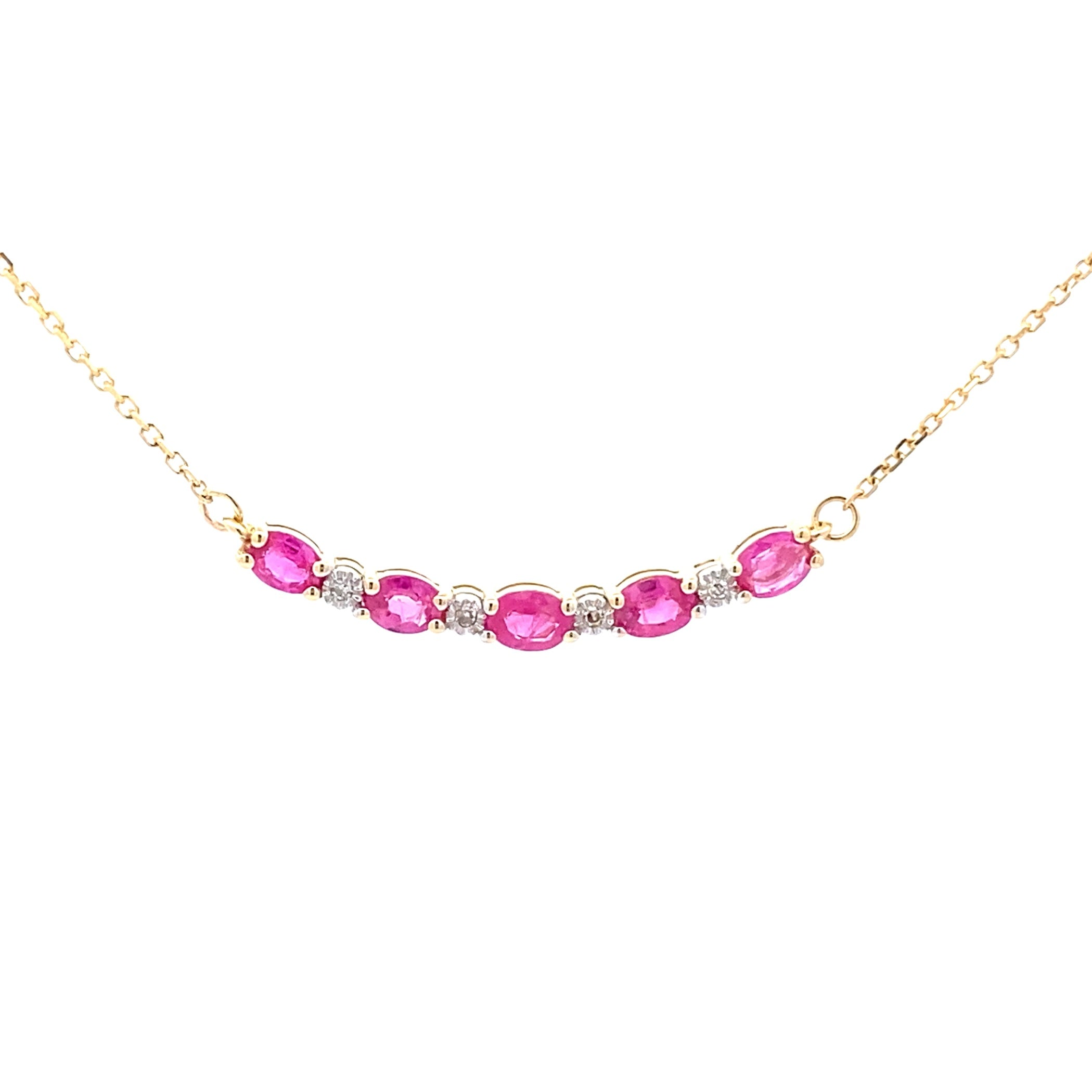 .73ct Ruby Diamond Fashion Pendants 10KT Yellow Gold