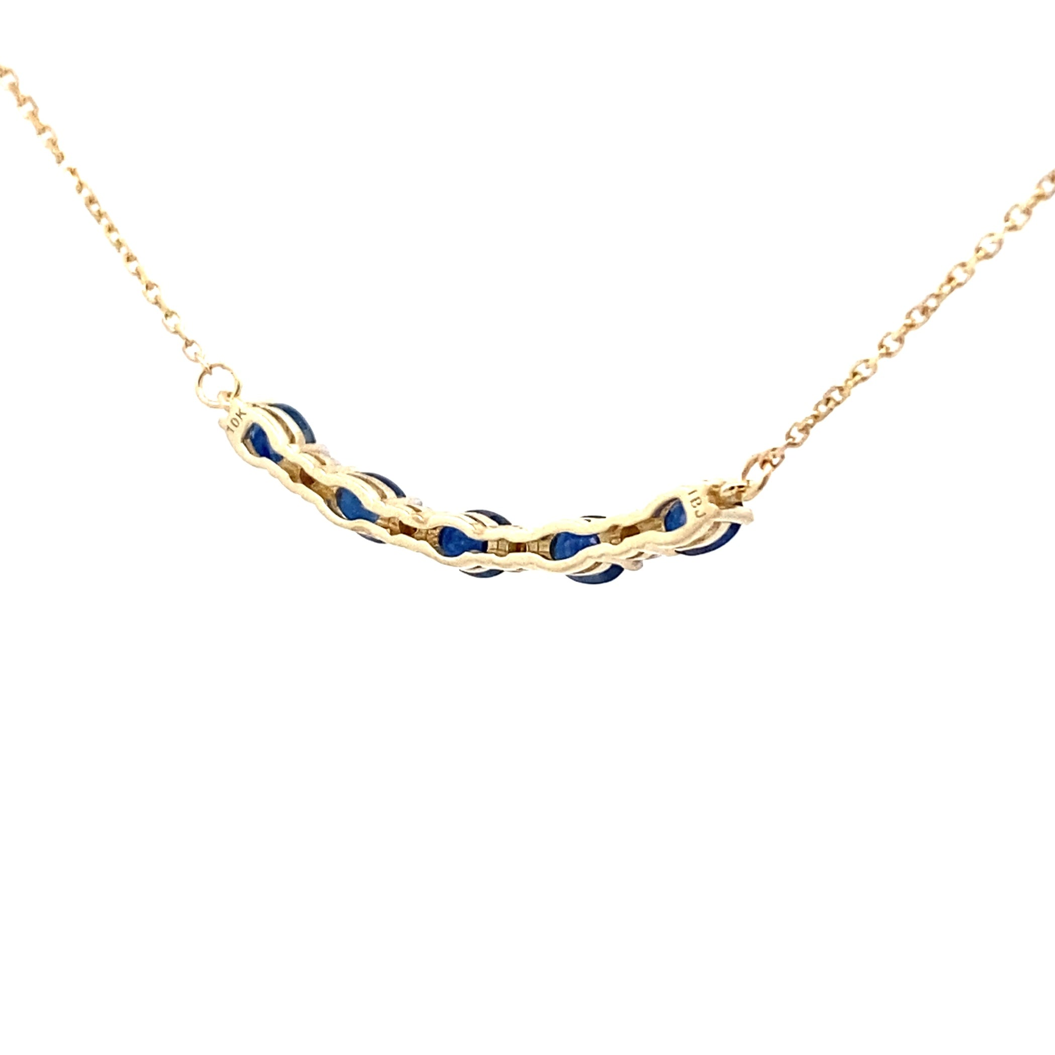 Sapphire Diamond Fashion Pendants 10KT Yellow Gold