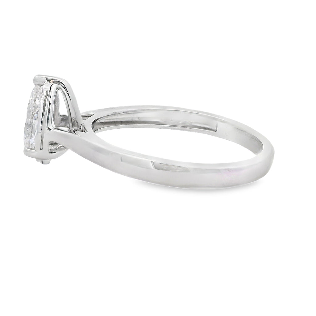 Genuine .75ct Lab Grown Diamond  10KT White Gold