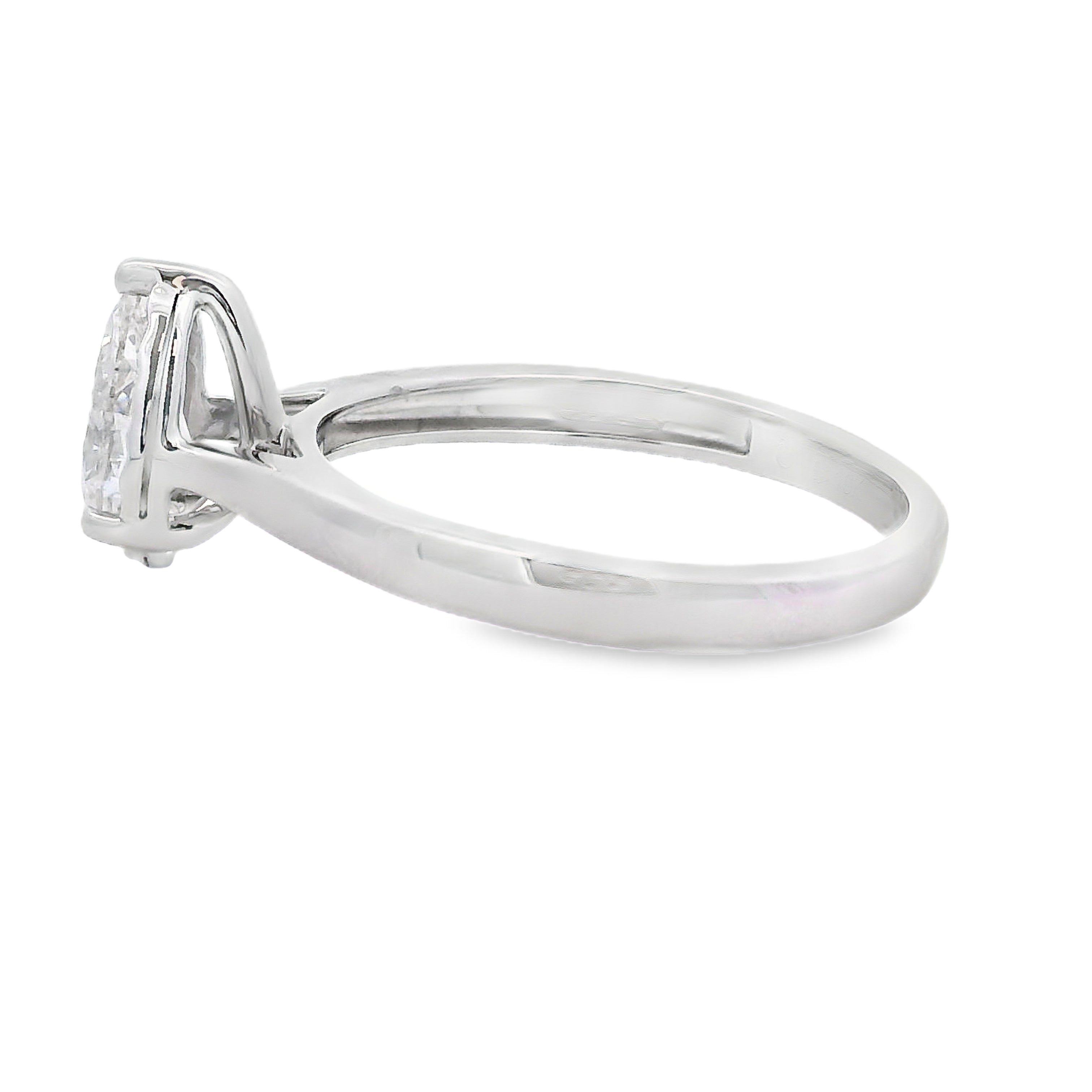 Genuine .75ct Lab Grown Diamond  10KT White Gold