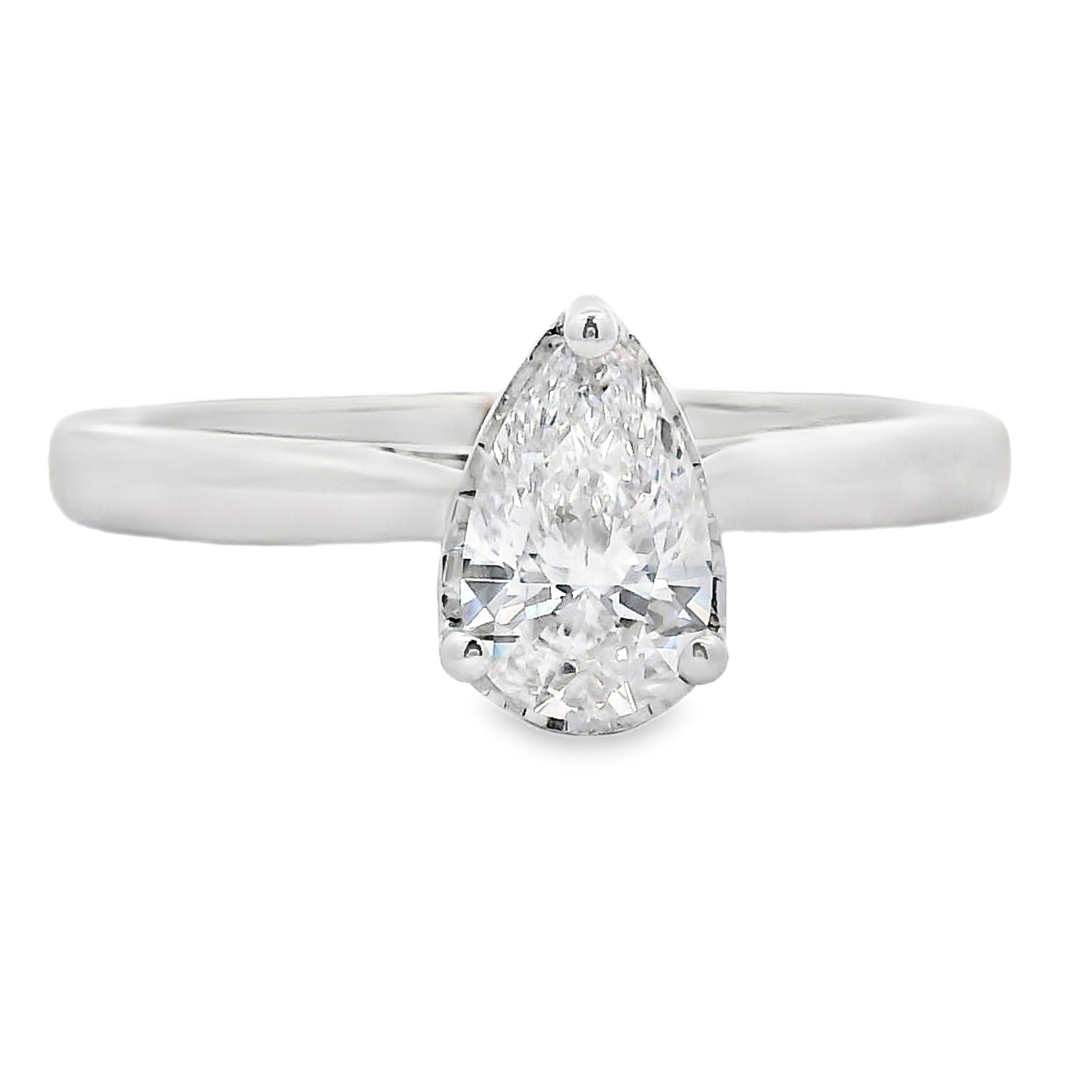 Natural .50ct Lab Grown Diamond  10KT White Gold