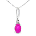 .38ct Ruby Diamond Fashion Pendants 10KT White Gold