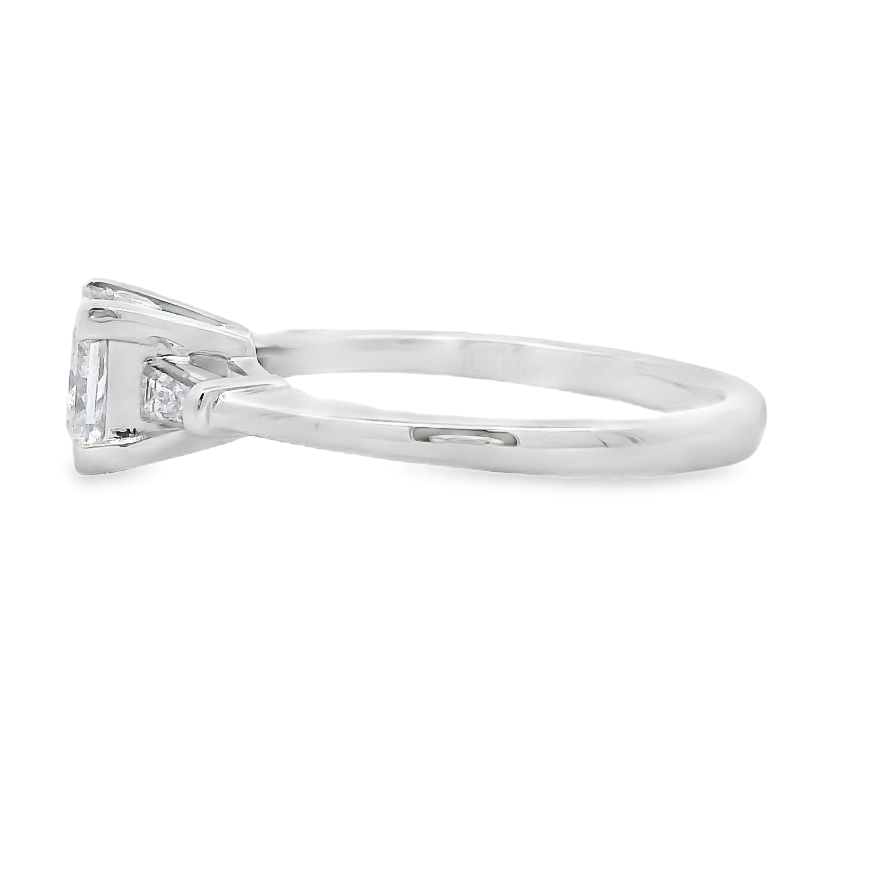 Genuine 1.12ct Lab Grown Diamond  10KT White Gold