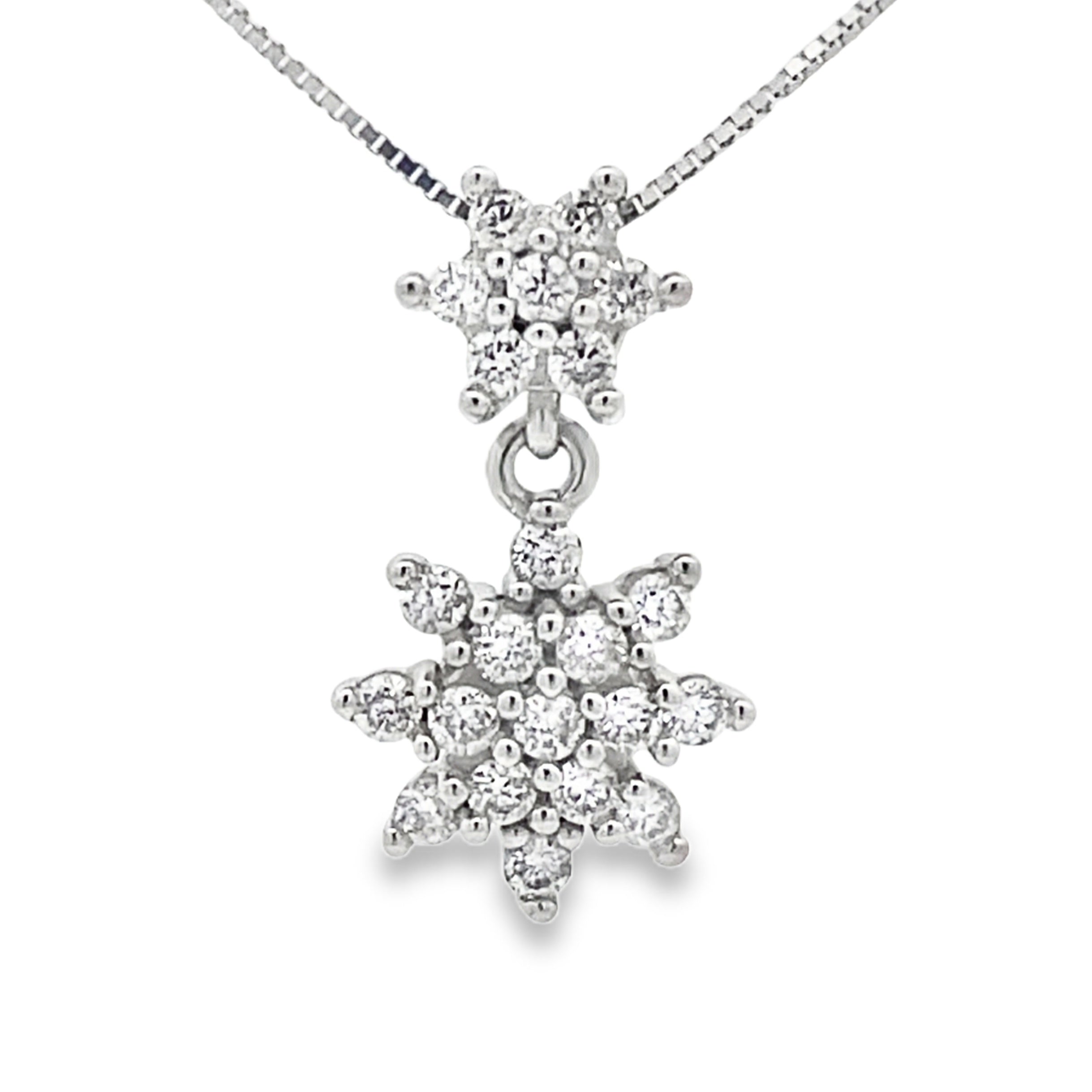 Lab Grown Diamond Fashion Pendants 10KT White Gold