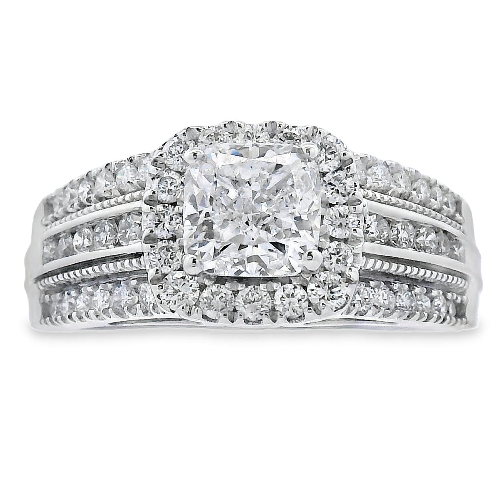 1.53ct Lab Grown Diamond Eng Only 10KT White Gold