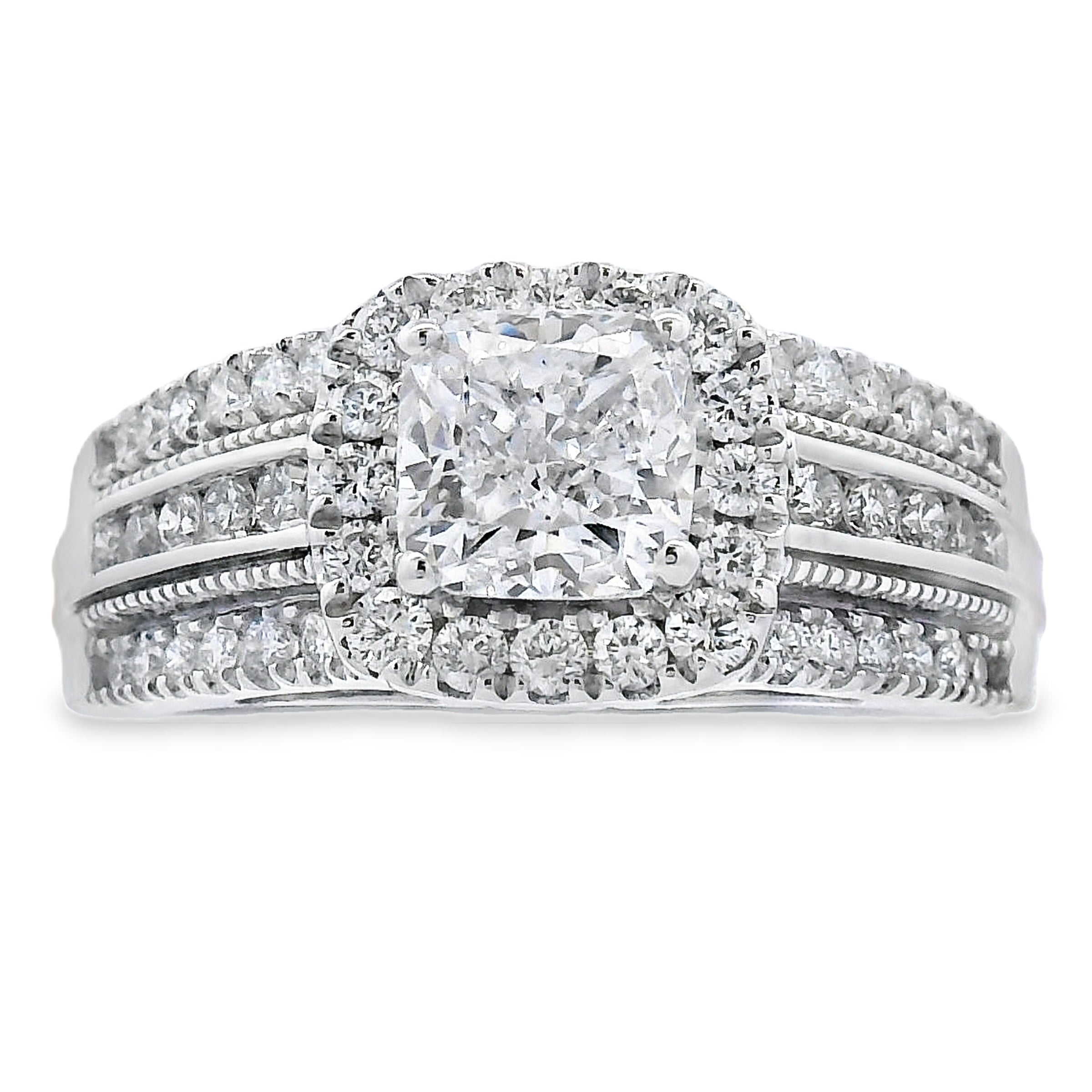 1.53ct Lab Grown Diamond Eng Only 10KT White Gold