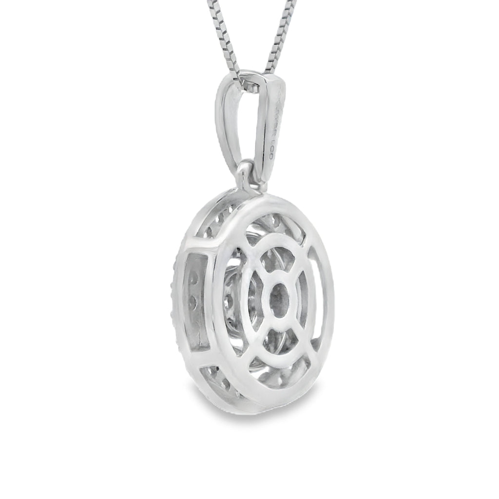 Lab Grown Diamond Fashion Pendants 14KT White Gold