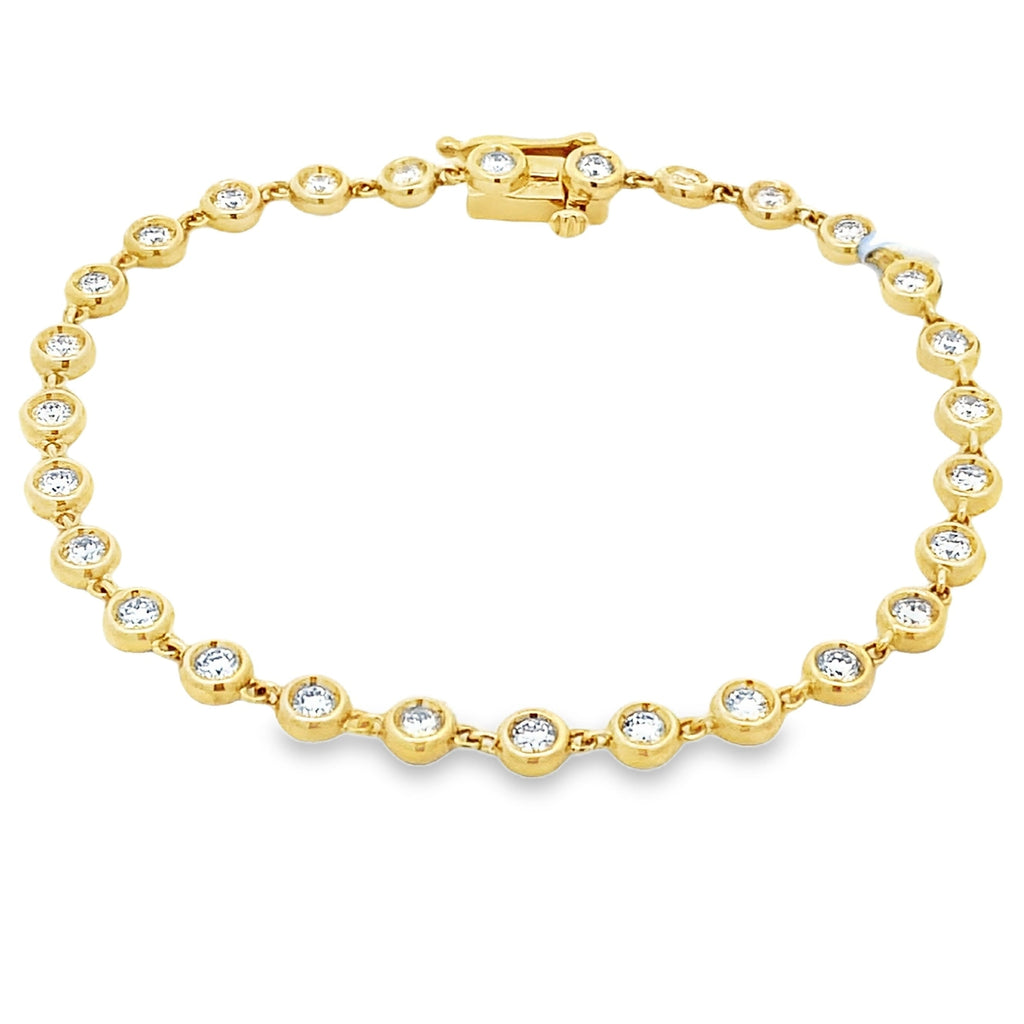 1.50ct Lab Grown Diamond Bracelet 10KT Yellow Gold