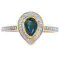 .54ct Sapphire Diamond Ring 10KT Yellow Gold