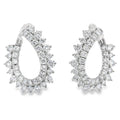 1.50ct Lab Grown Diamond Hoop Earrings 14KT White Gold