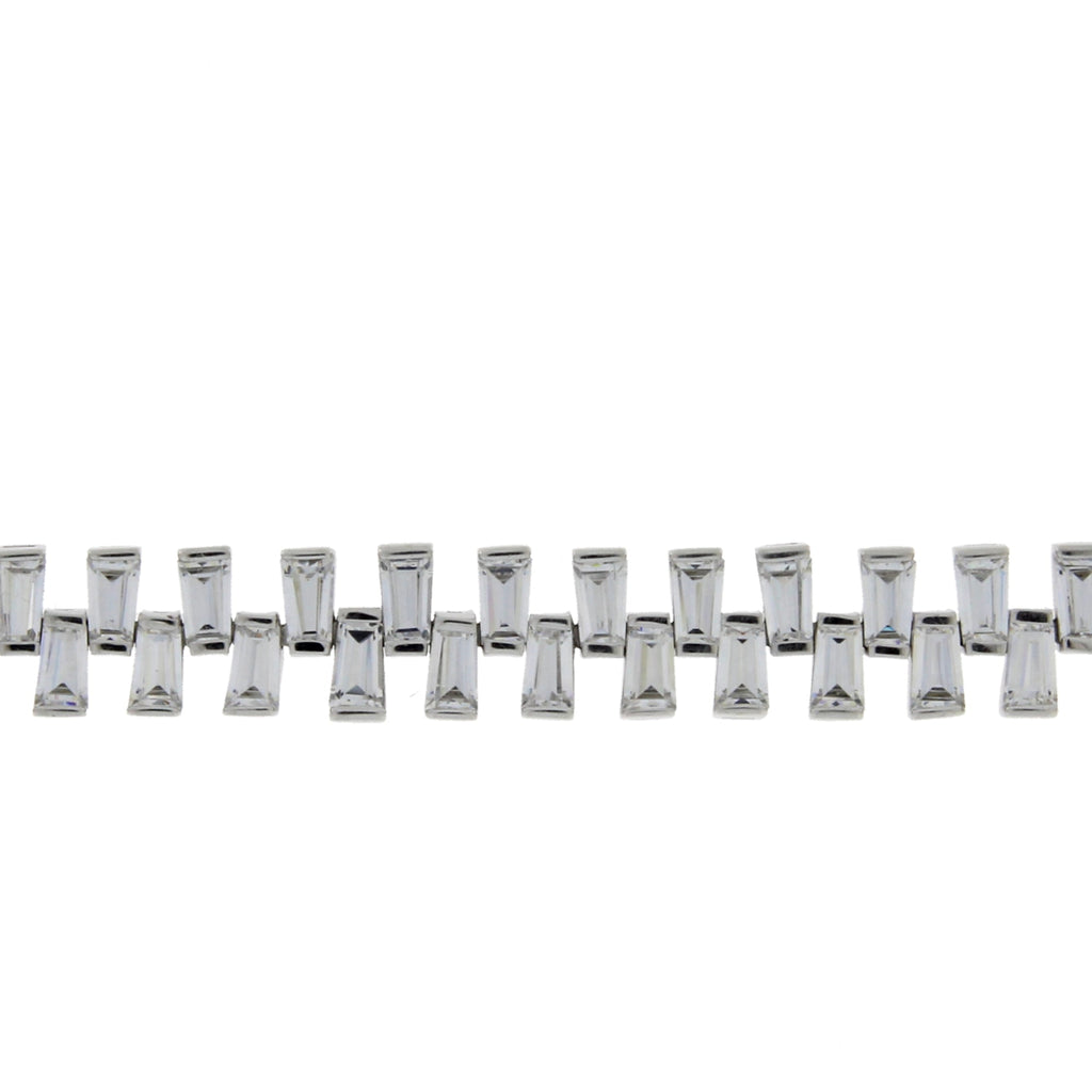 Cubic Zirconium Tennis Bracelet Sterling Silver