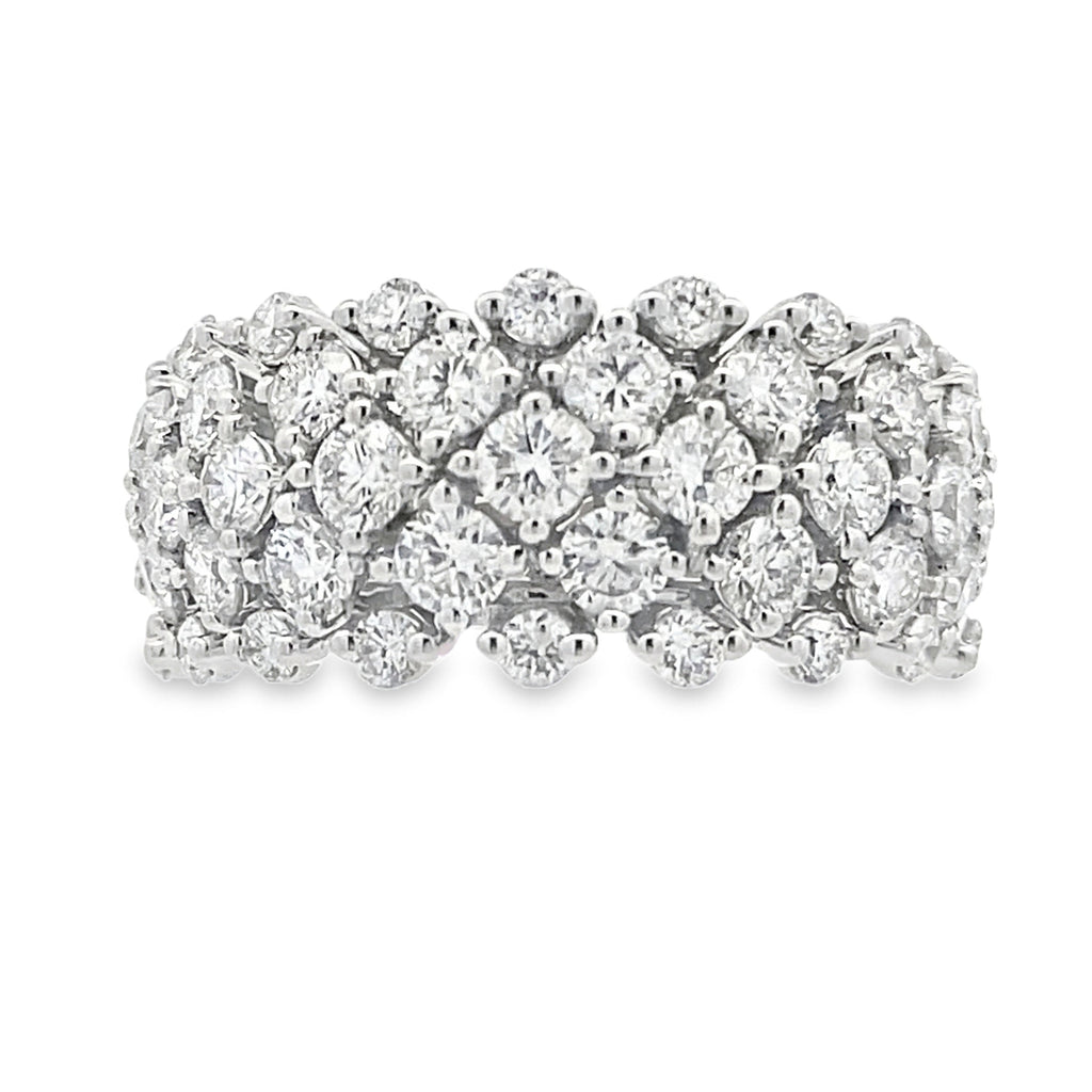 Lab Grown Diamond Fashion band rings 14KT White Gold