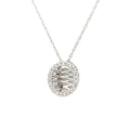 Natural .08ct Diamond Fashion Pendants 14KT White Gold
