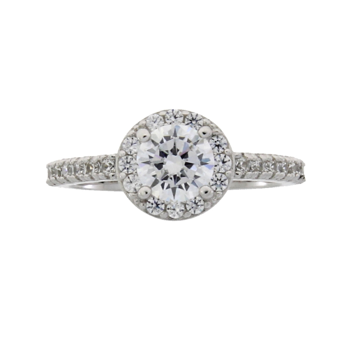Cubic Zirconium Ring Sterling Silver