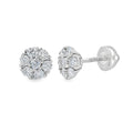 .95ct Lab Grown Diamond Earrings Sterling Silver