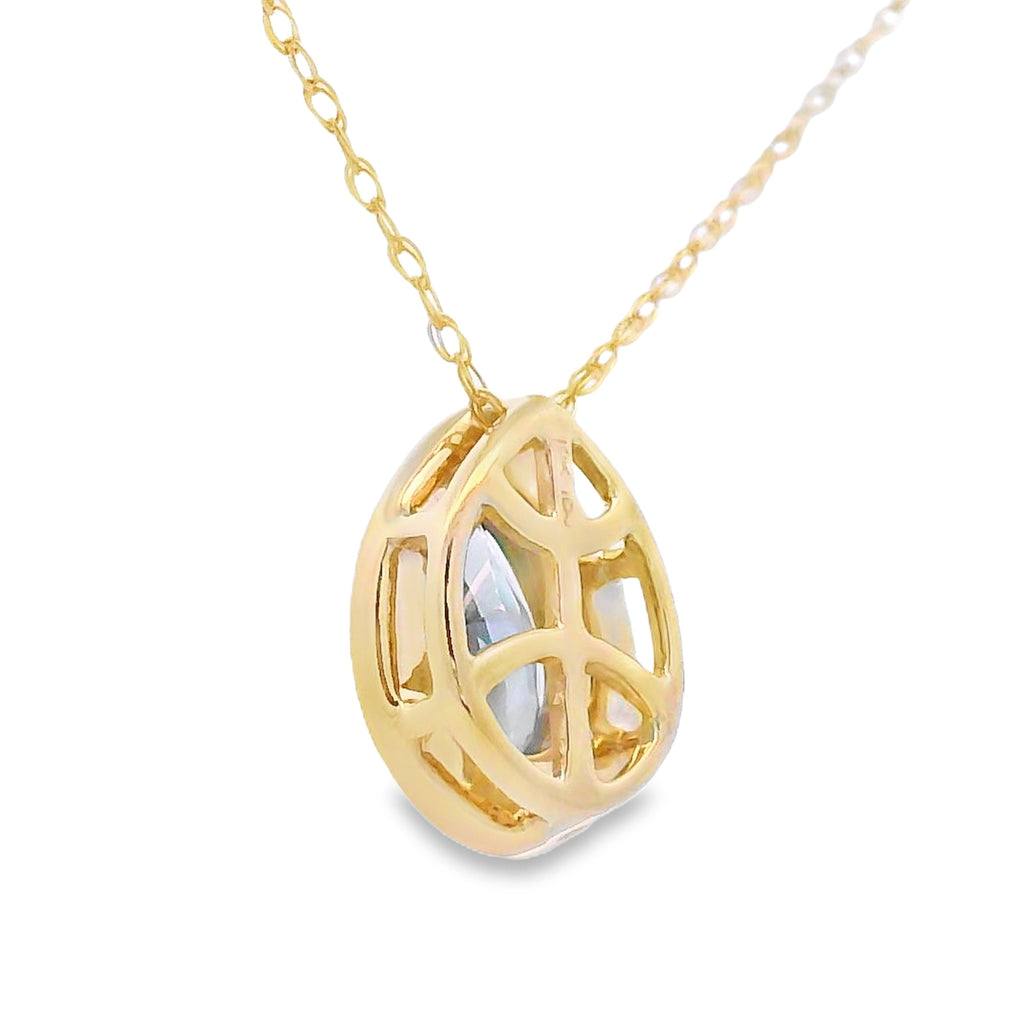 Mystic Fire Topaz Fashion Pendants 10KT Yellow Gold