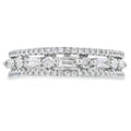 .50ct Diamond Fashion band rings 14KT White Gold