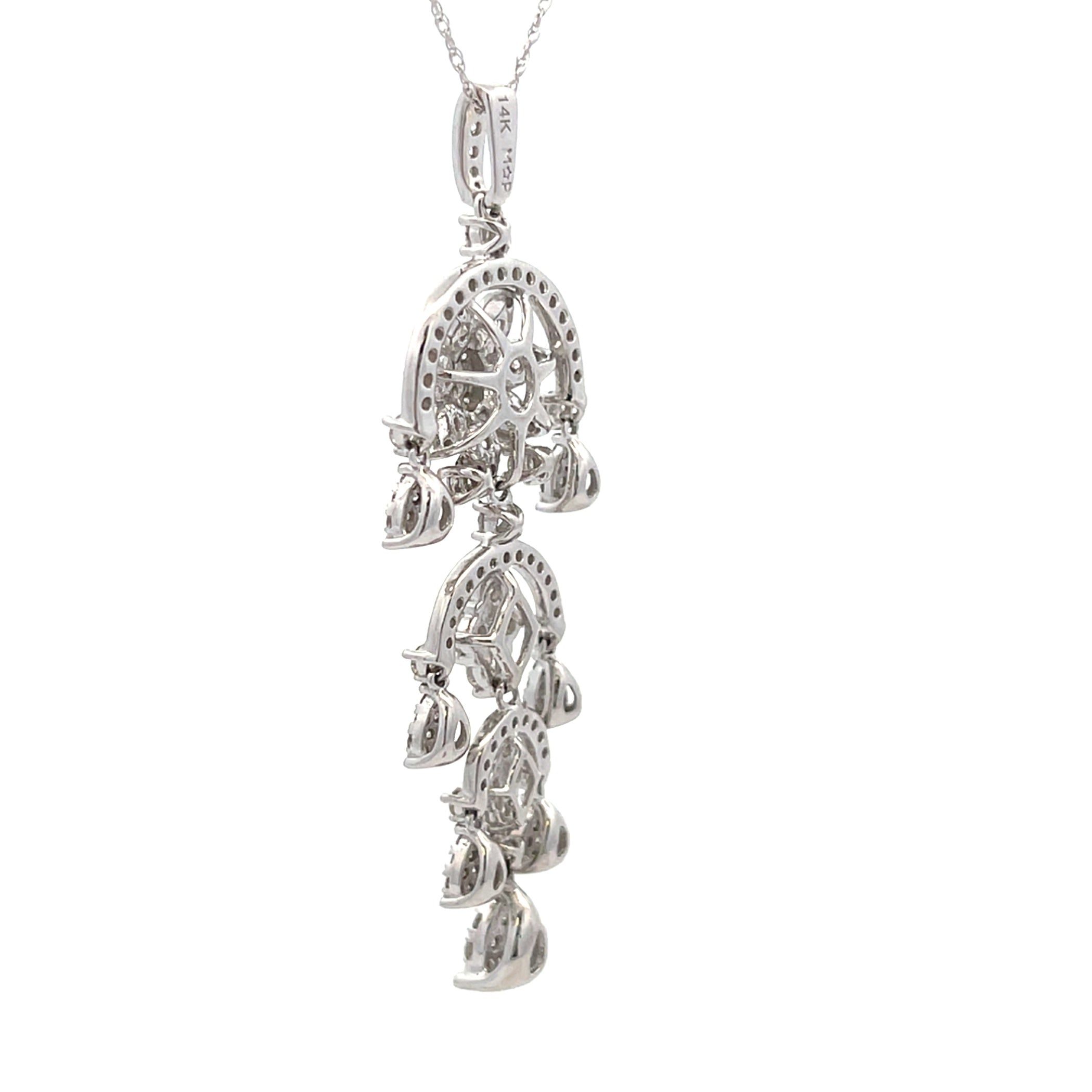 1.50ct Diamond Fashion Pendants 14KT White Gold