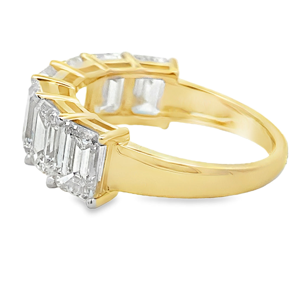 Lab Grown Diamond Fashion band rings 14KT Yellow Gold