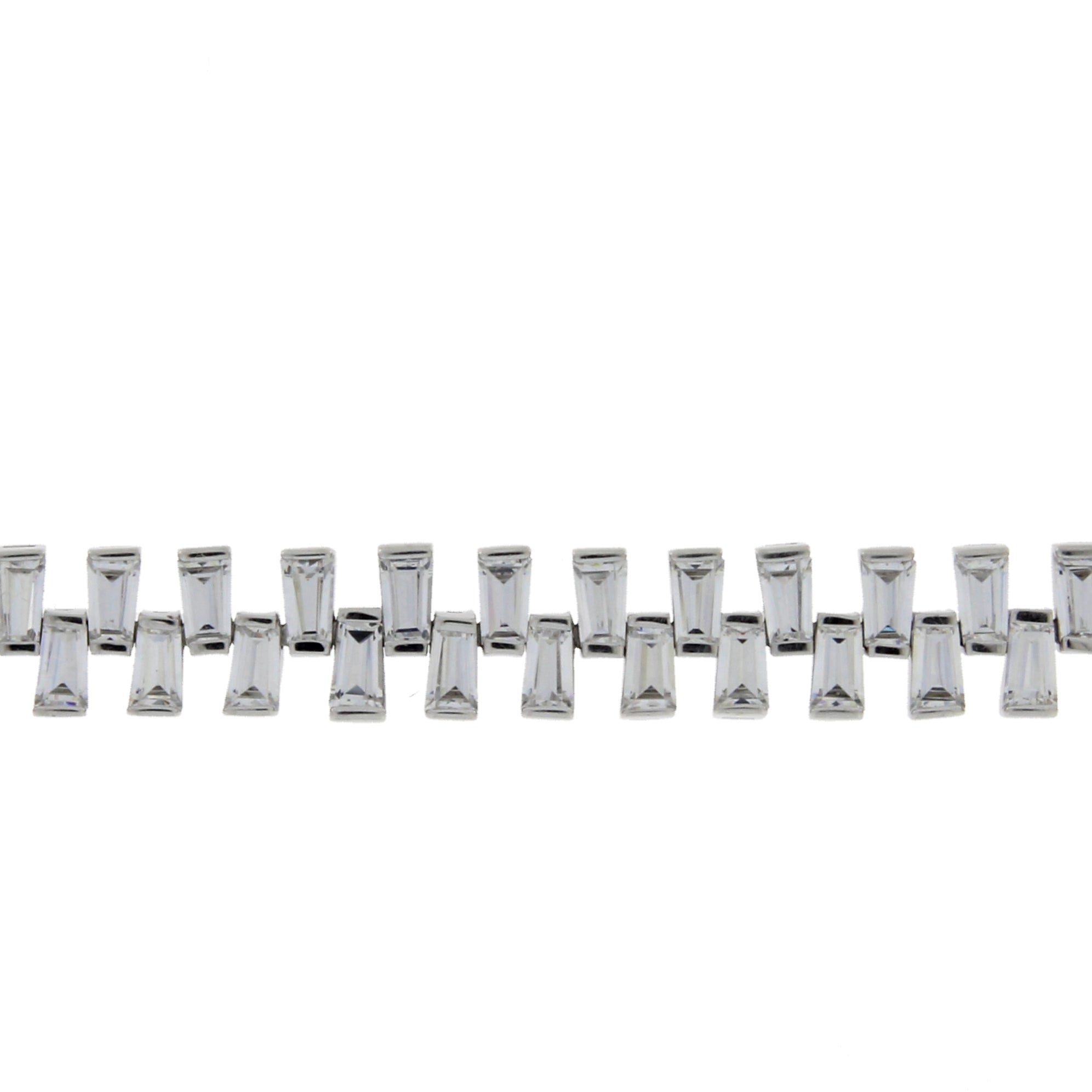 Cubic Zirconium Tennis Bracelet Sterling Silver