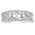 .50ct Diamond Fashion band rings 10KT White Gold