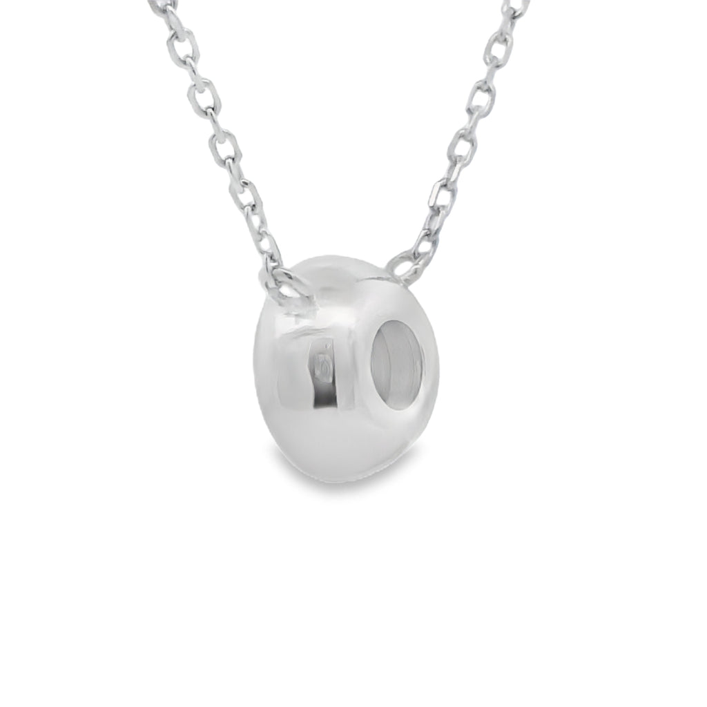 Natural .25ct Lab Grown Diamond Pendant Sterling Silver