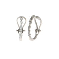1.00ct Diamond Hoop Earrings 14KT White Gold