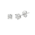 .50ct Lab Grown Diamond Stud Earrings Sterling Silver