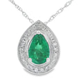.41ct Emerald Diamond Fashion Pendants 10KT White Gold