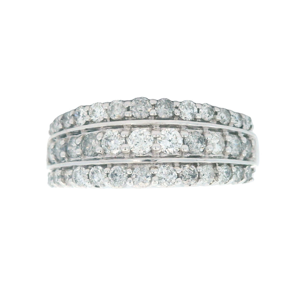 1.00ct Diamond Wedding Band Ring 10KT White Gold