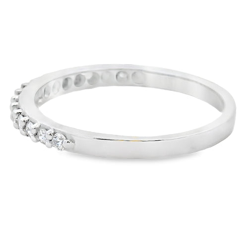 .25ct Diamond Wedding Band Ring 14KT White Gold