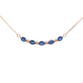 .73ct Sapphire Diamond Fashion Pendants 10KT Rose Gold
