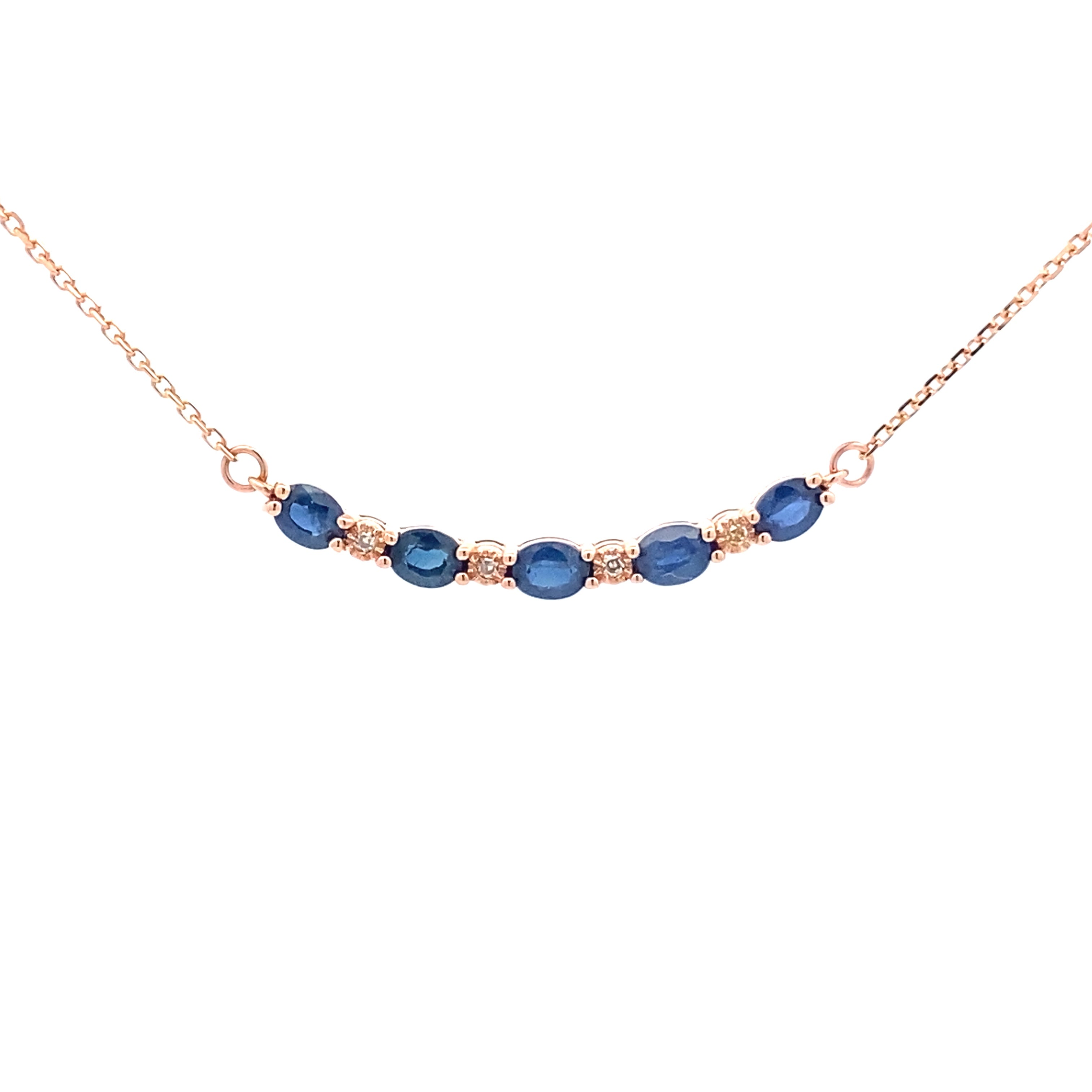 .73ct Sapphire Diamond Fashion Pendants 10KT Rose Gold