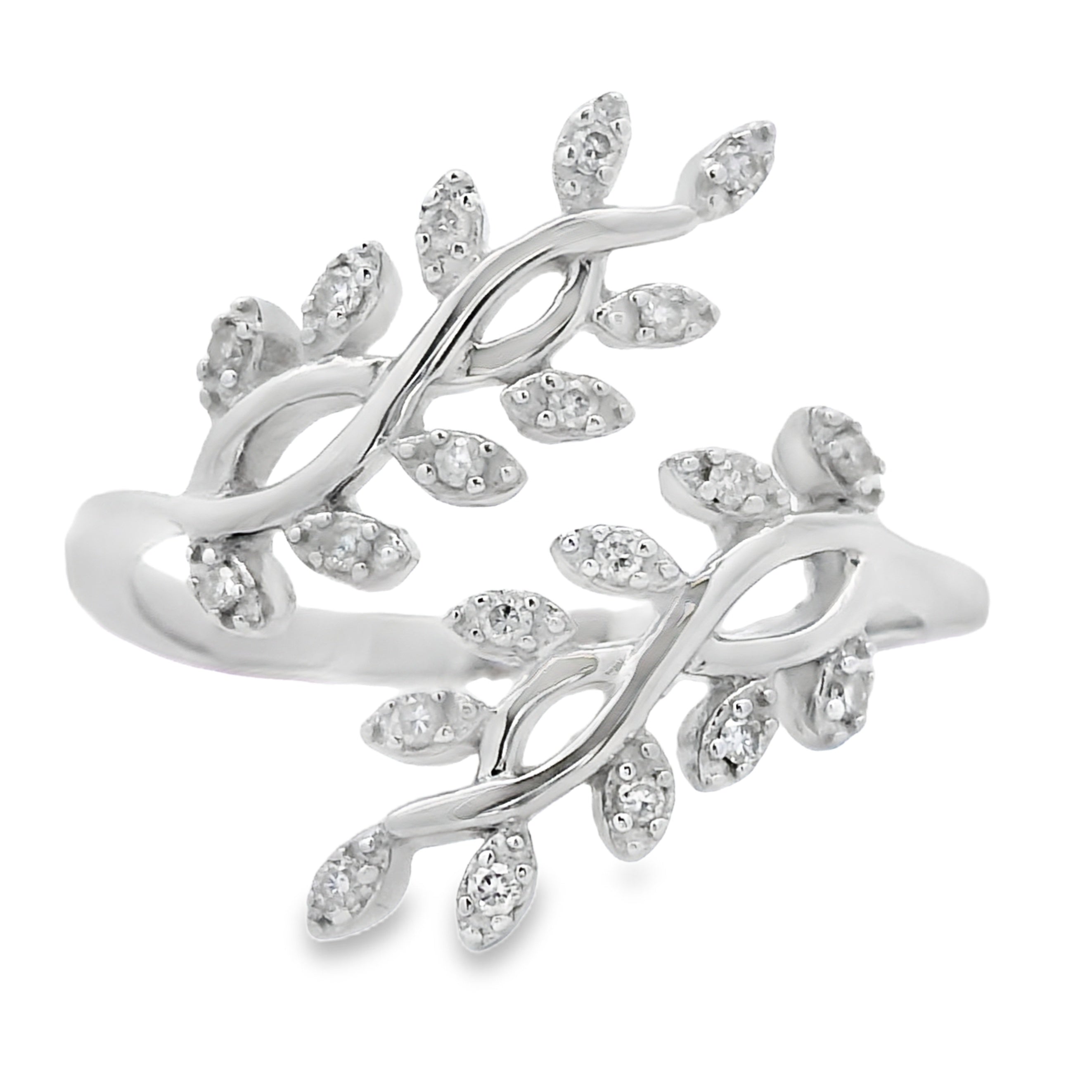.10ct Diamond Ring Sterling Silver