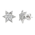 .50ct White Topaz Earrings Sterling Silver