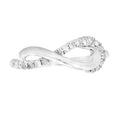 Natural .21ct Diamond Ring Sterling Silver