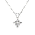 Natural .40ct Lab Grown Diamond Pendant 14KT White Gold