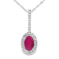 .61ct Ruby Diamond Fashion Pendants 10KT White Gold