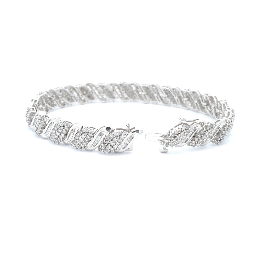 5.00ct Diamond Tennis Bracelet 10KT White Gold