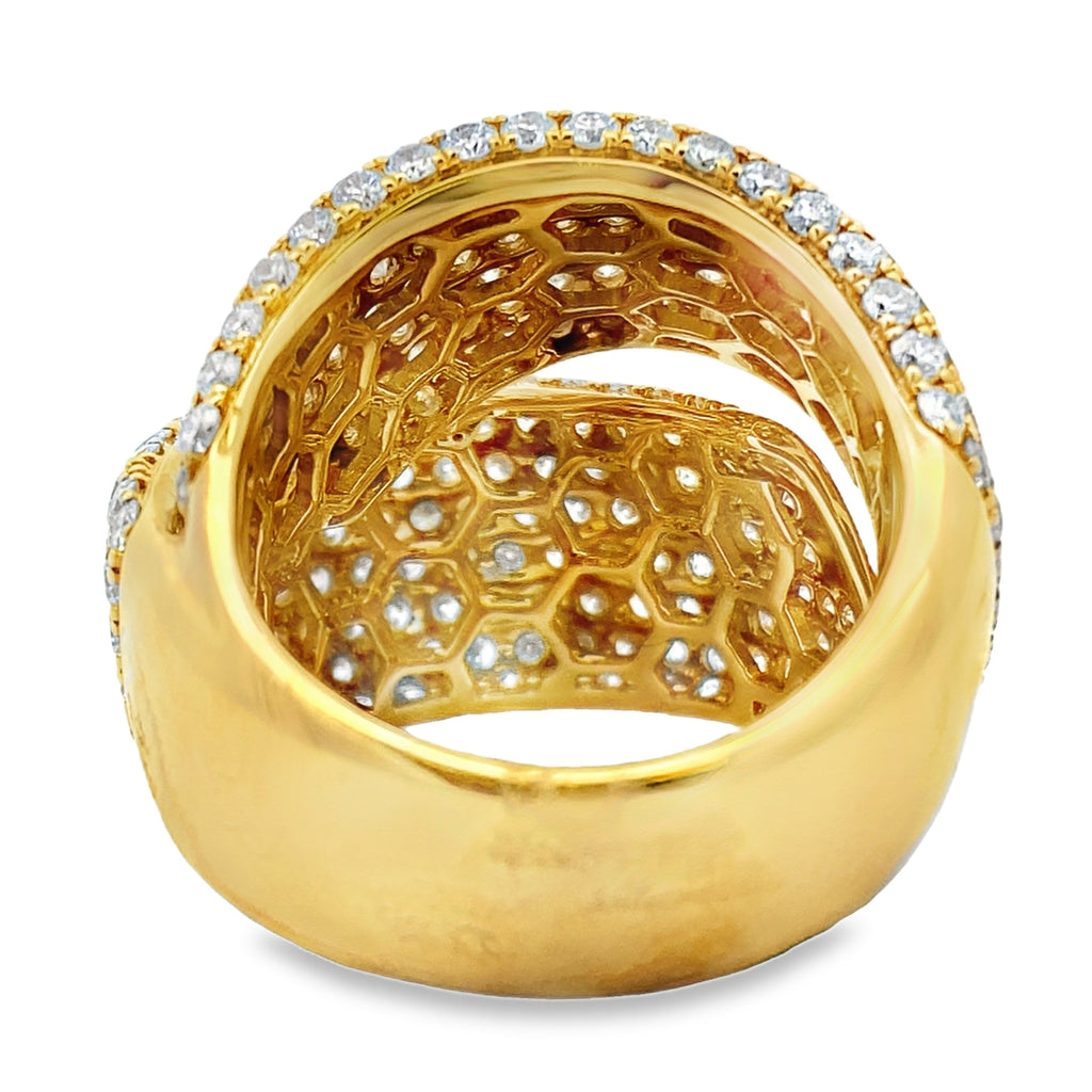 5.65ct Diamond Ring 18KT Yellow Gold
